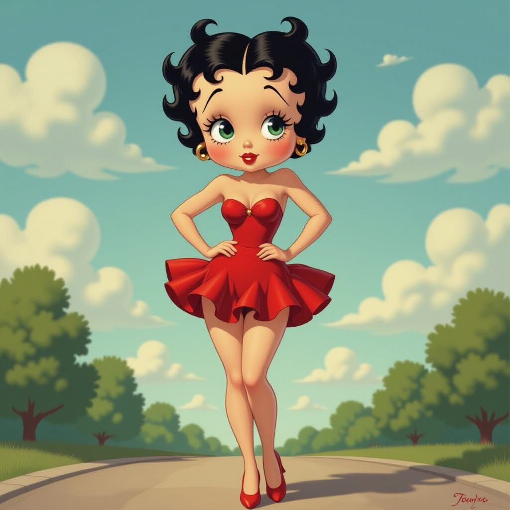 Photorealistic Betty Boop Character Design