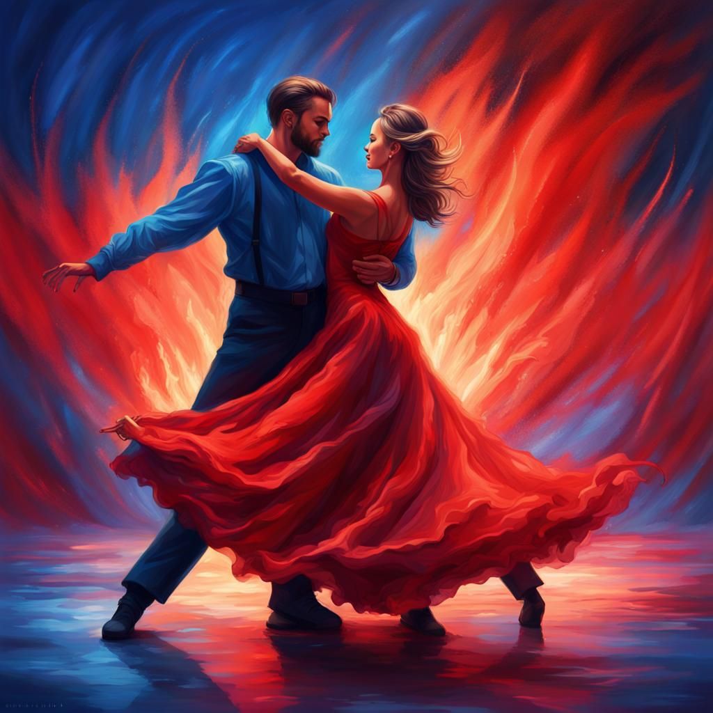 Waltz on Fire Under Northern Lights