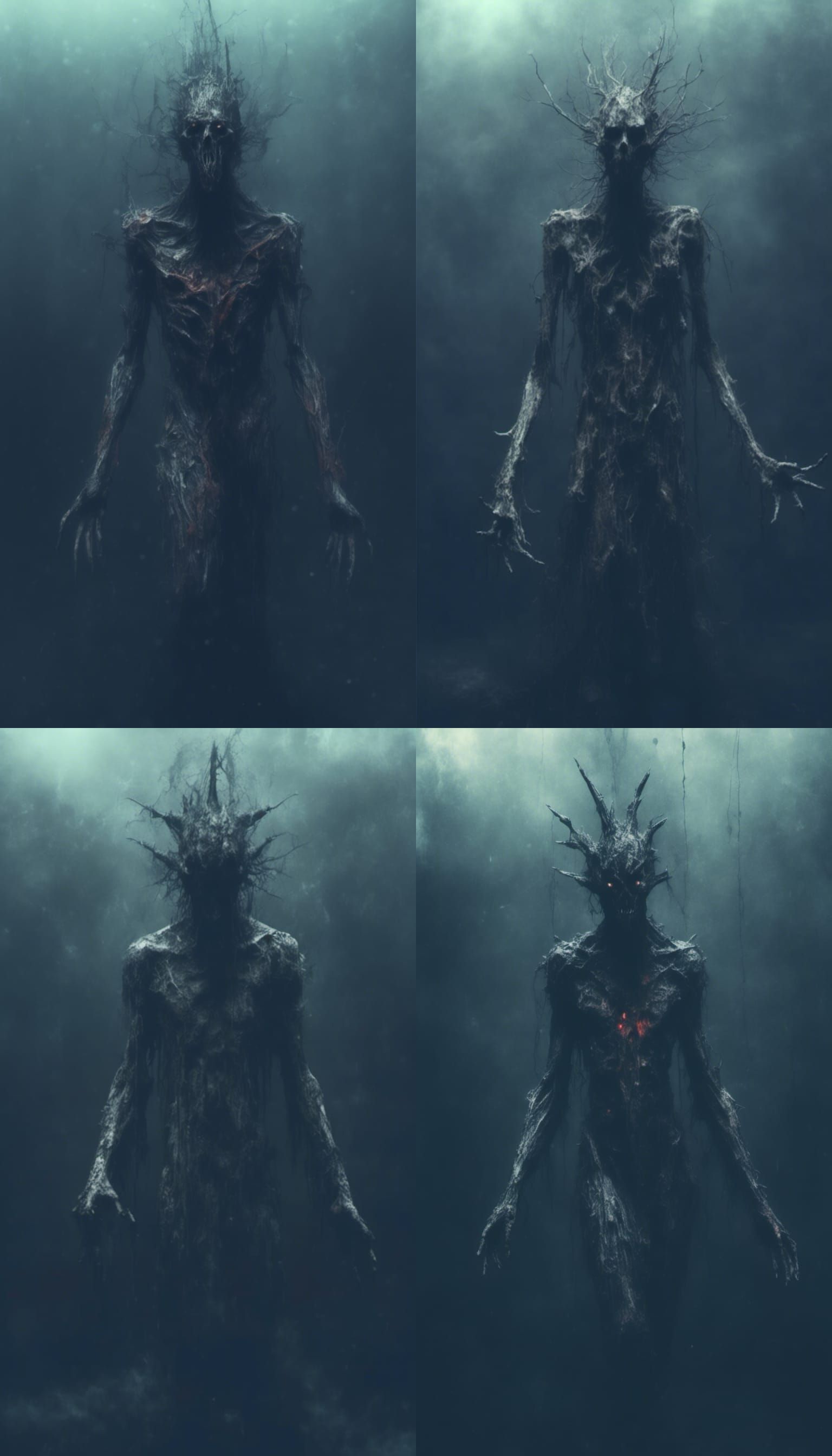 Dark Celestial Horror God in Macabre Style