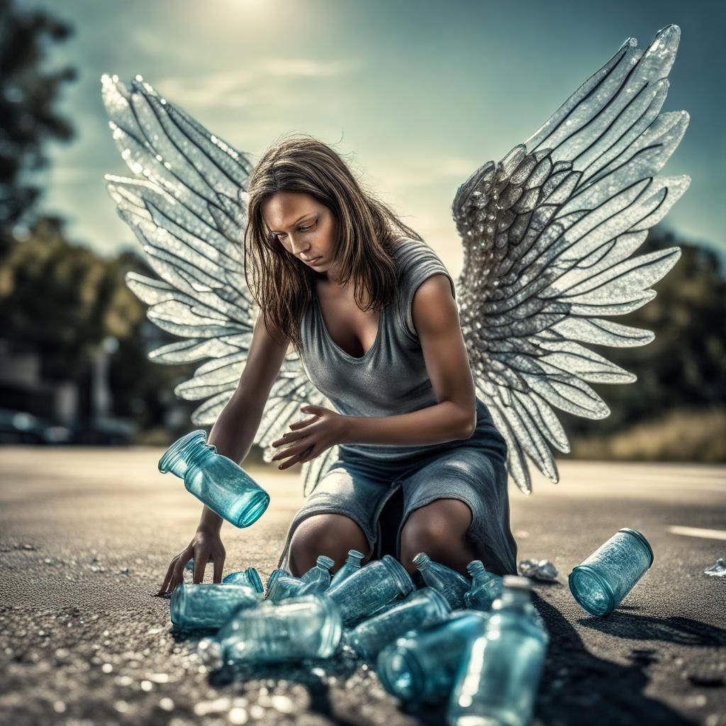 Angel of Recycling: A Hyperrealistic Vision