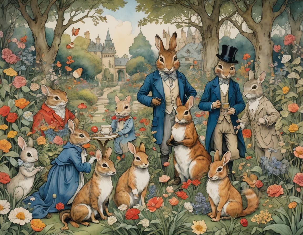 Fantastical Garden Party in a Storybook Style