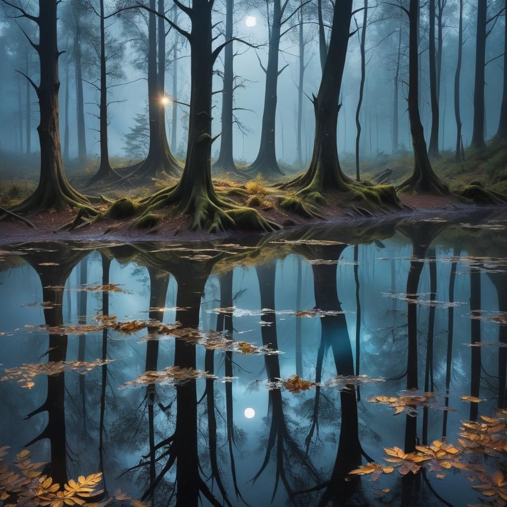 Mystical Mirrored Mountain Labyrinth