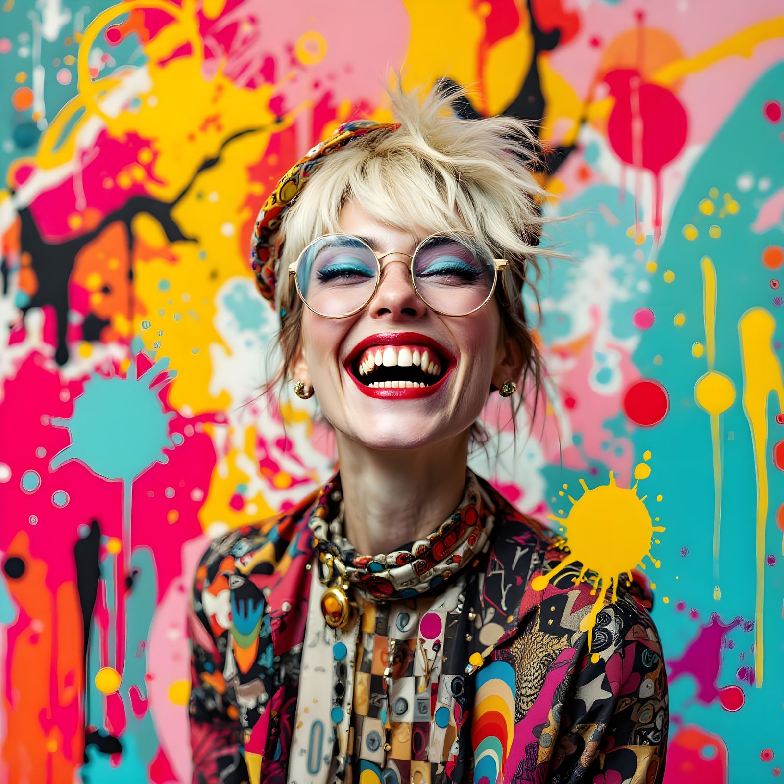 Avant-Garde Album Cover: Grinning Deborah