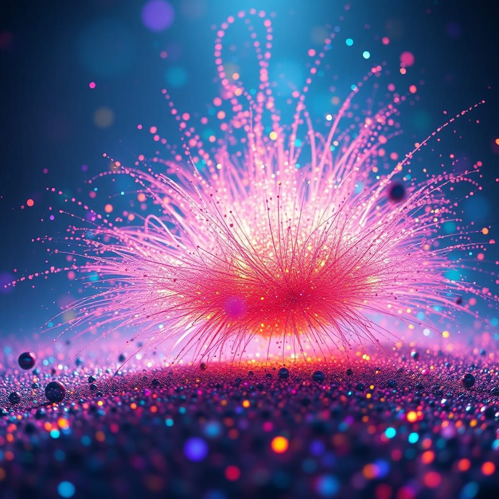 Explosion of Glitter in a Mystical Realm