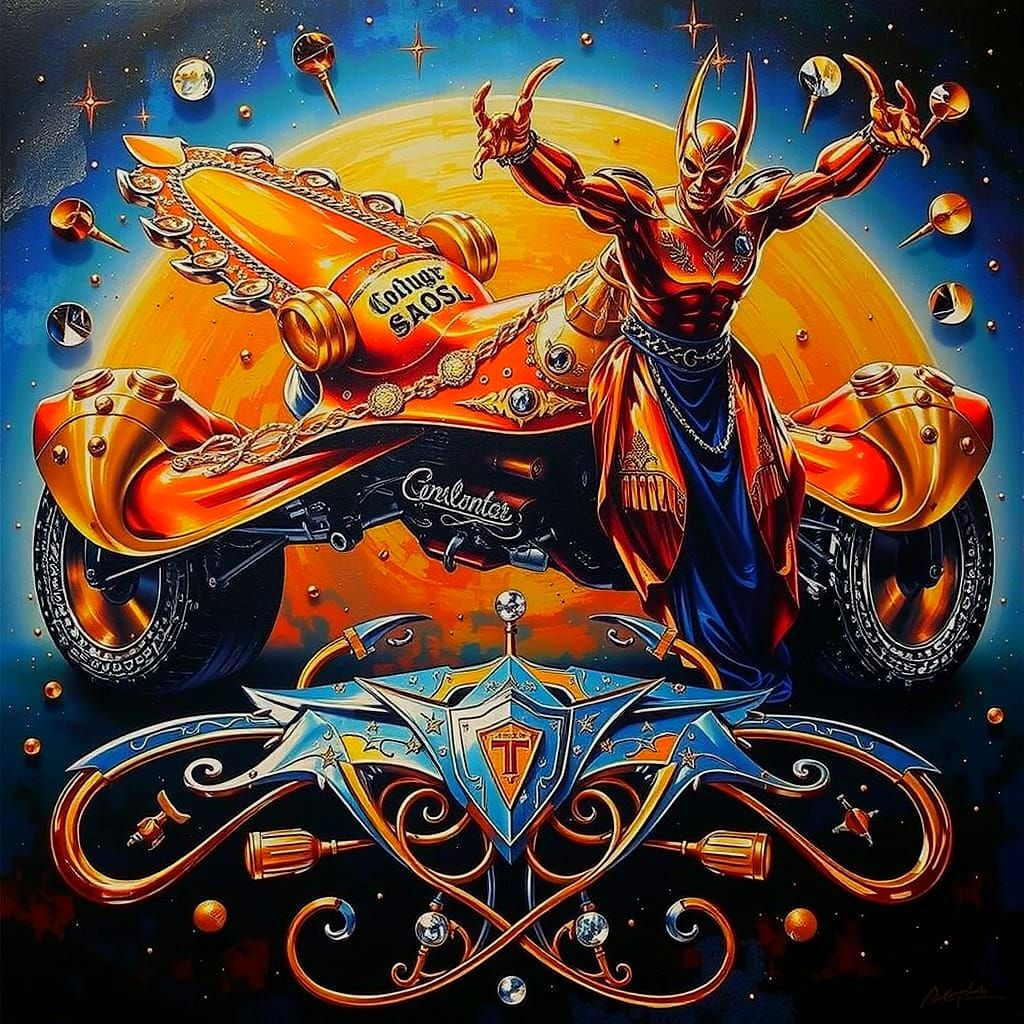 Radiant Metallic Objects Gleaming with Gold and Silver