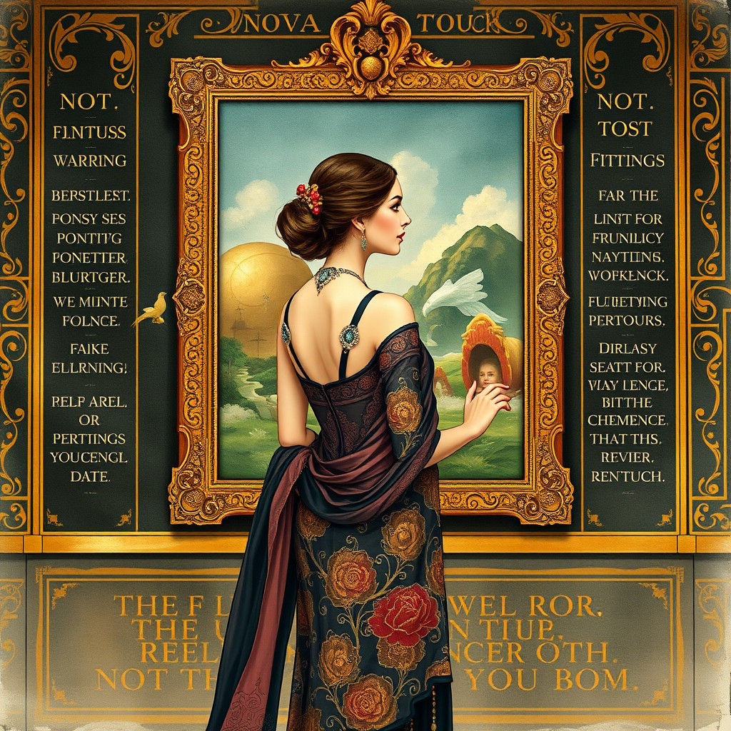 Elegant Woman in Art Nouveau Style Gallery
