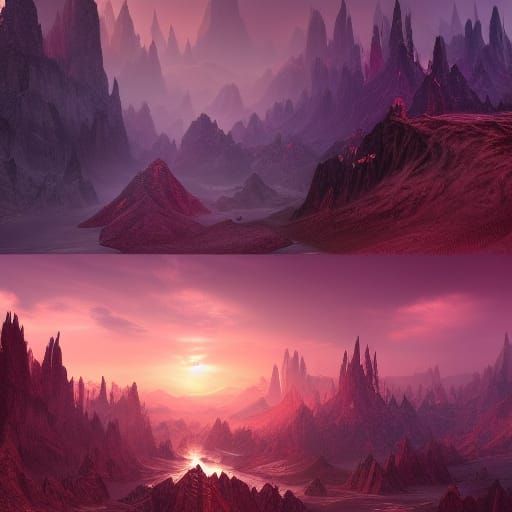 Cascadia: Detailed Matte Painting in Deep Color