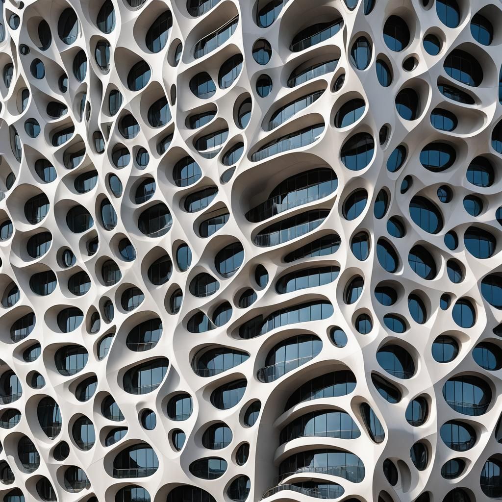Futuristic Building Inspired by Parametric Design
