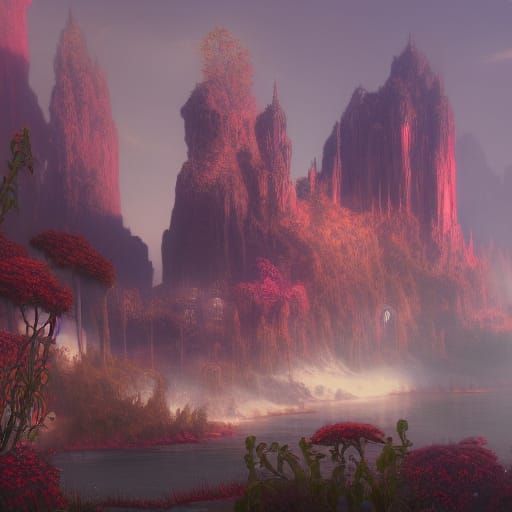 Nostalgic Fantasy Concept Art in Deep Color