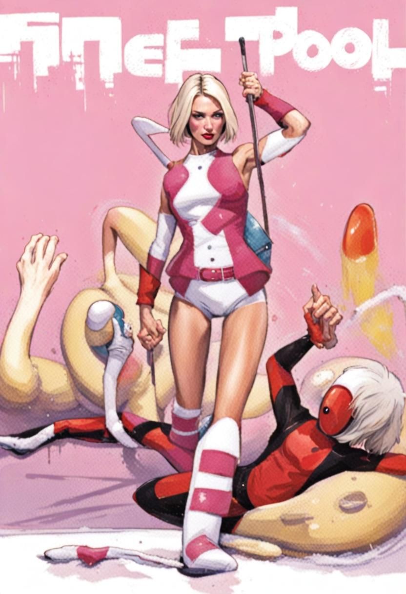 Gwenpool Dynamic Pose Comic Book Art