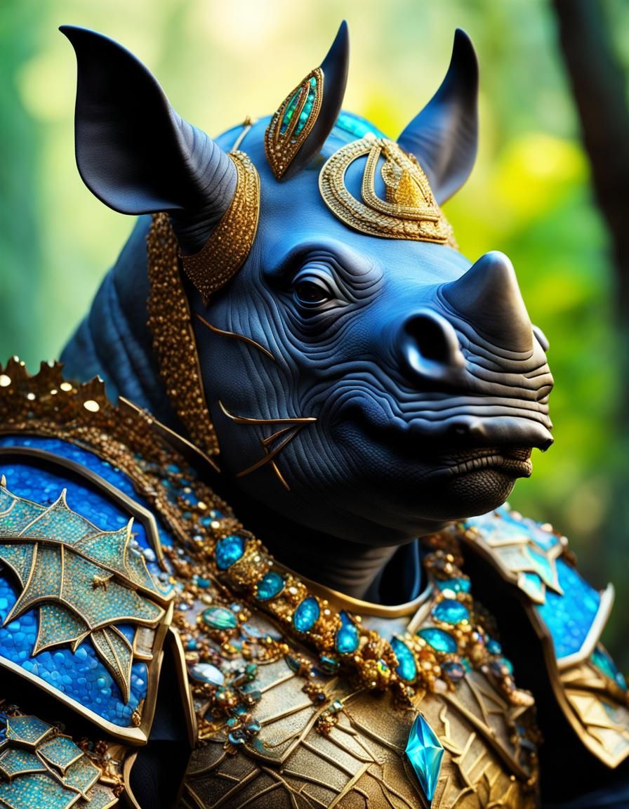 Armored Bat-Rhino in Amazon Forest