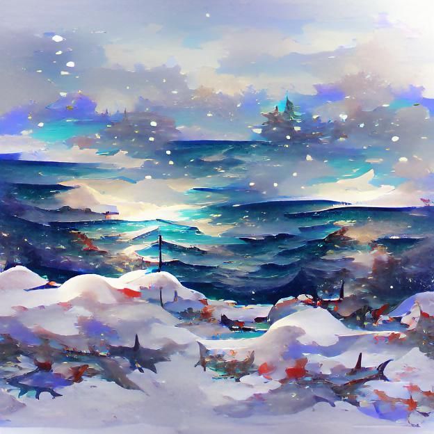 Frozen Ocean Winter Landscape
