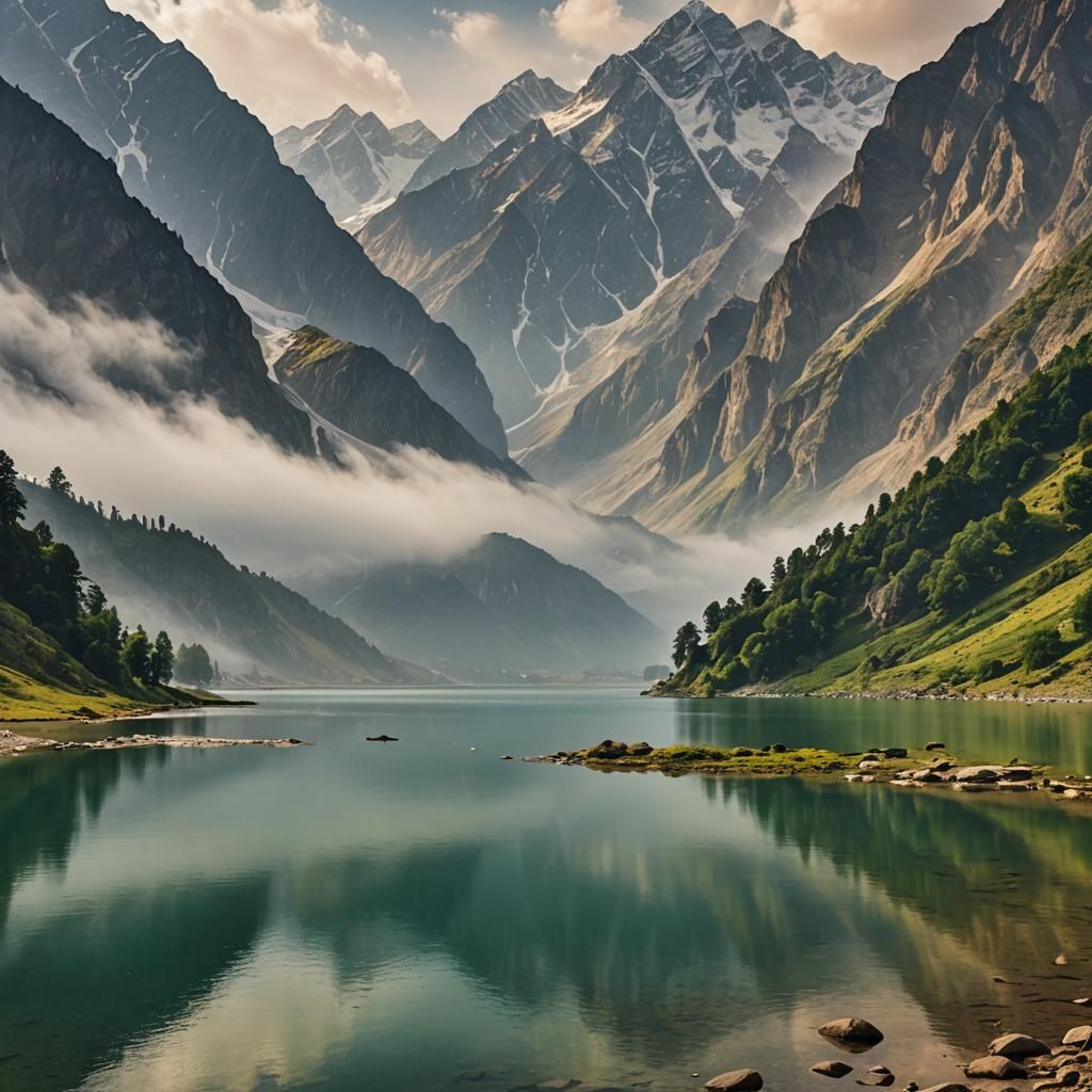Saif ul Malok Lake Serene Landscape Photography
