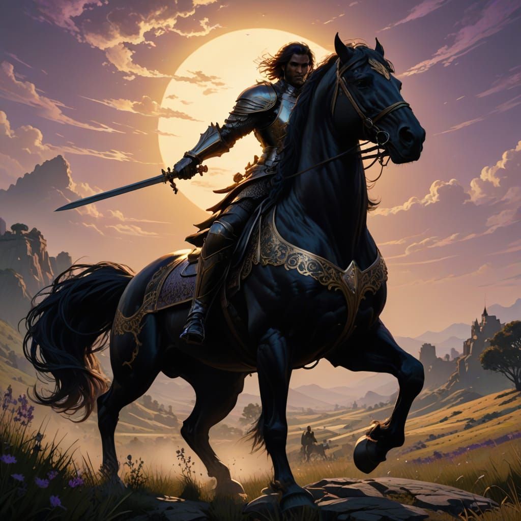 Ethereal Knight Rides into Dark Fantasy Realm