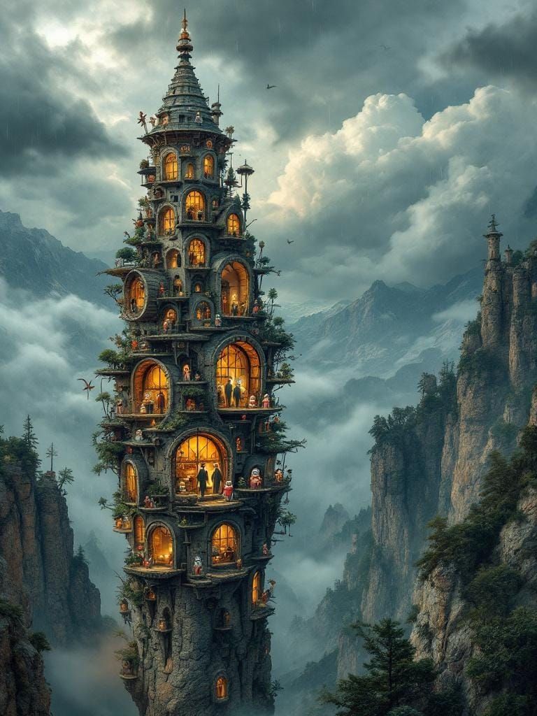 Cutaway Matryoshka FibonArchology