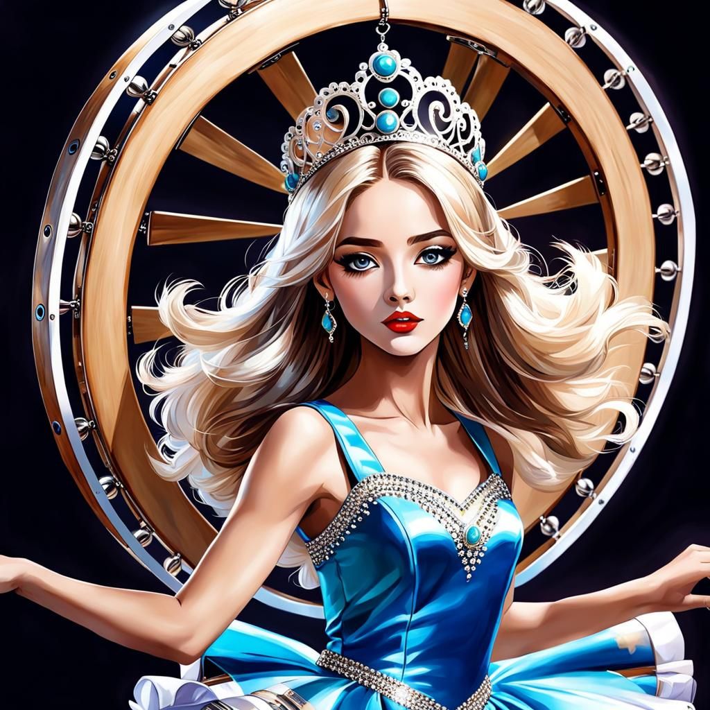 Dancing Queen: Expressive Art Masterpiece