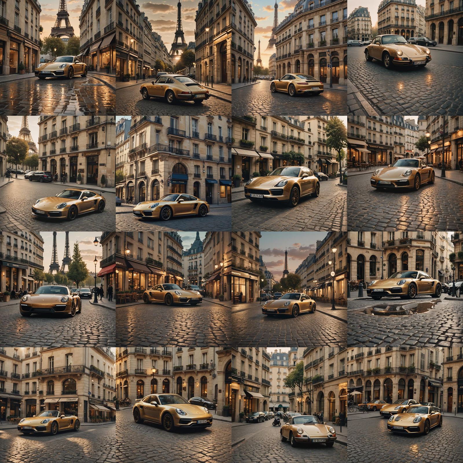 Porsche in Paris: Hyper-Realistic Cinematic Scene