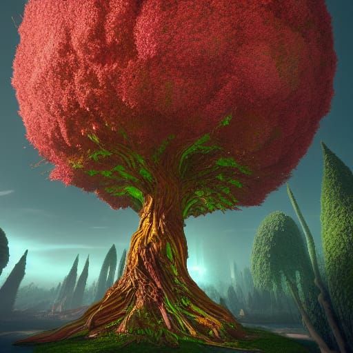 Glass Tree Fantasy Concept Art