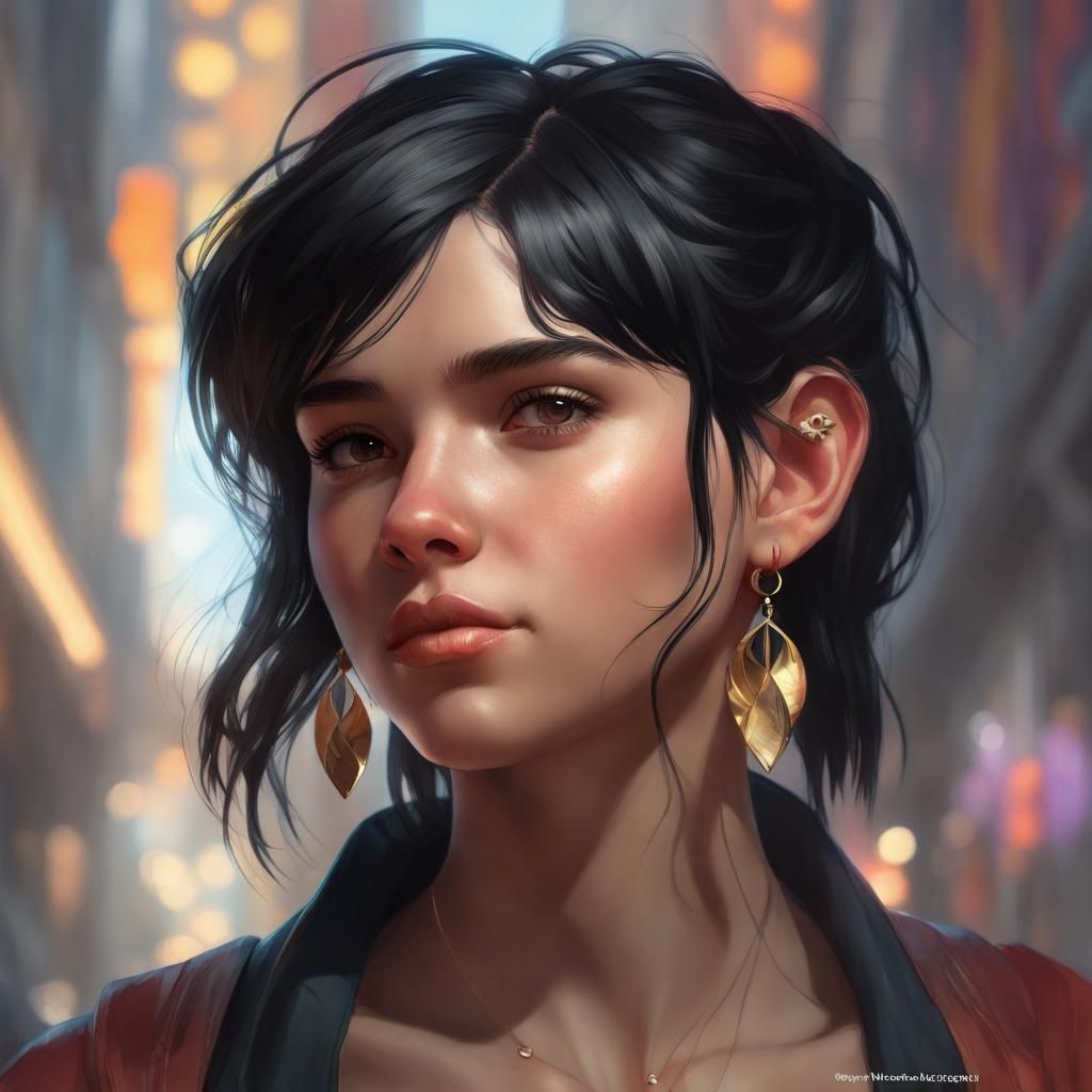 Hyperdetailed Portrait of Teen in Volumetric Lighting