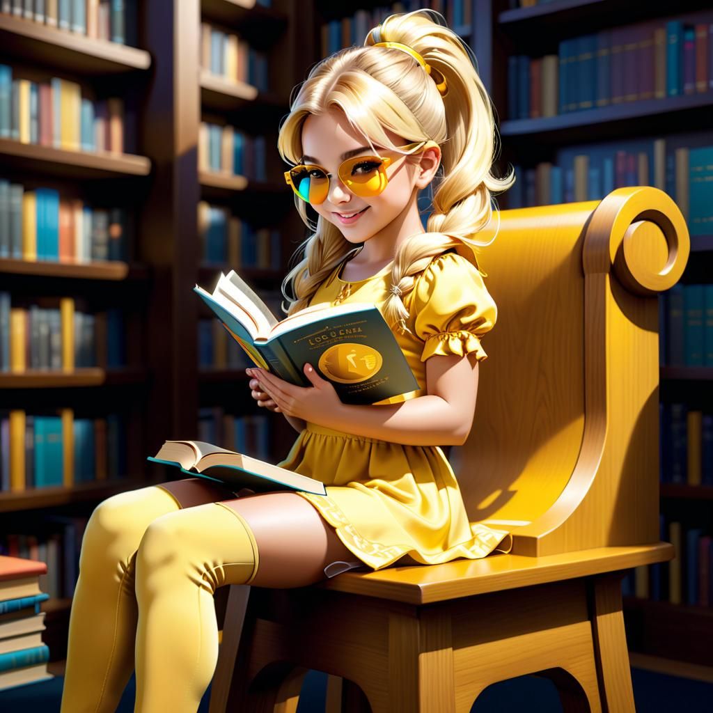 Lianne is so addicted to yellow she even reads only books with yellow on the cover