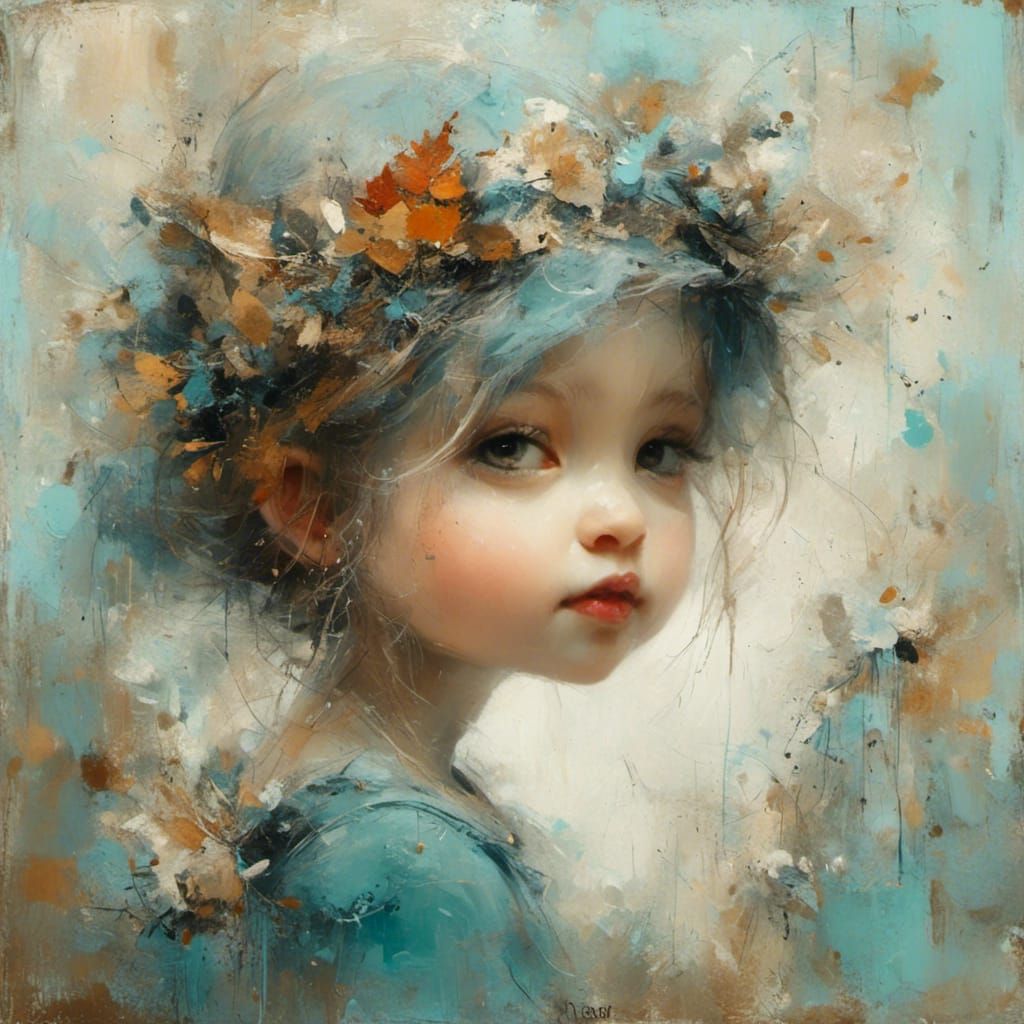 Lovely Anime Style Math Girl Character