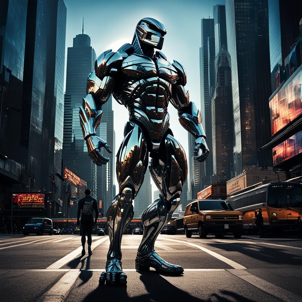 Master Muscle in Metro Engorgia: Cinematic Film Still