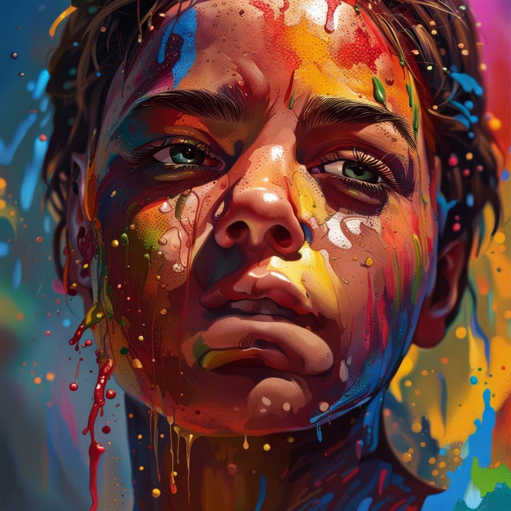 Hyperrealistic Portrait with Dramatic Lighting