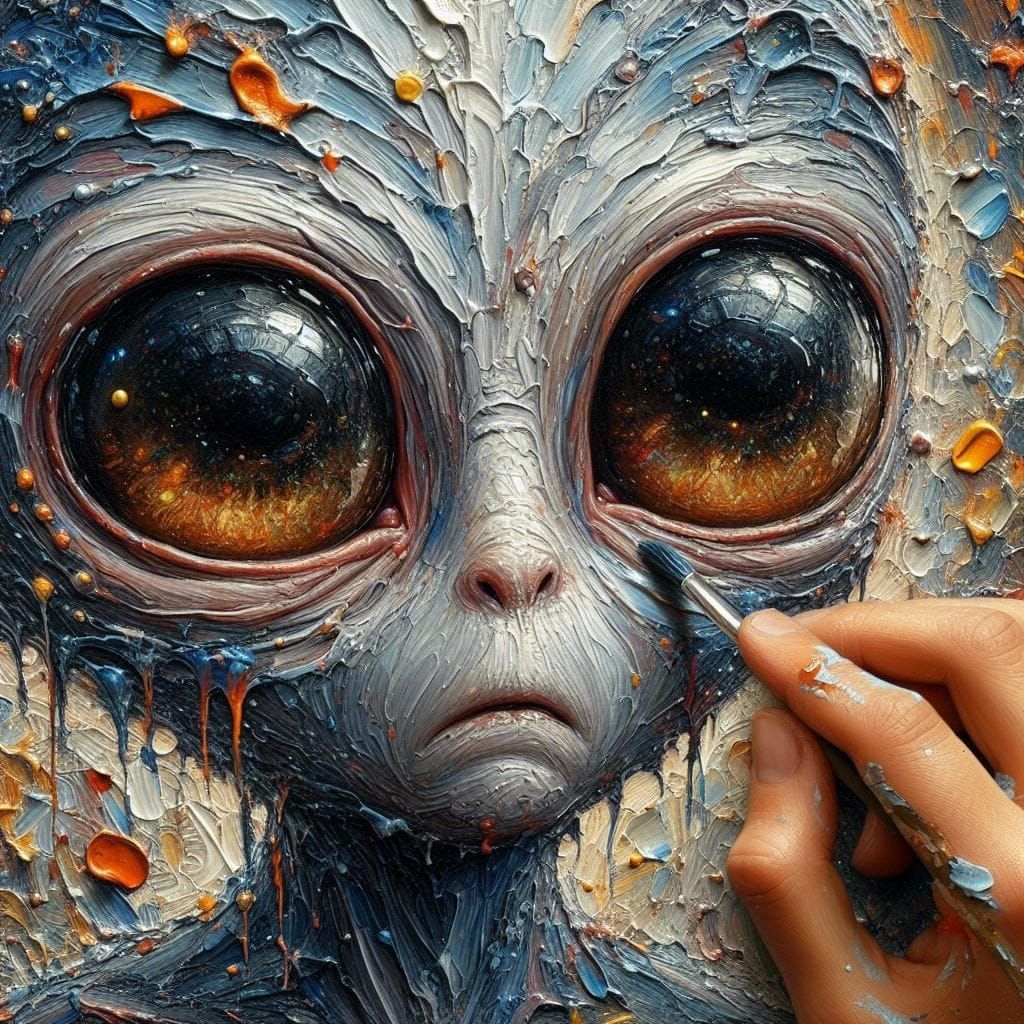 An Alien Portrait Painting