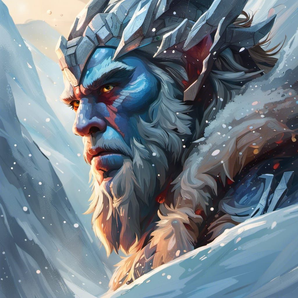 Norse Mythology: The Frost Giants in Snowy Mountains