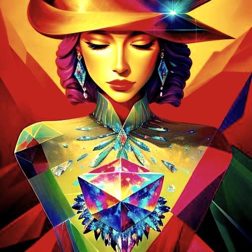 AI Generated Crystalline Dreamscape