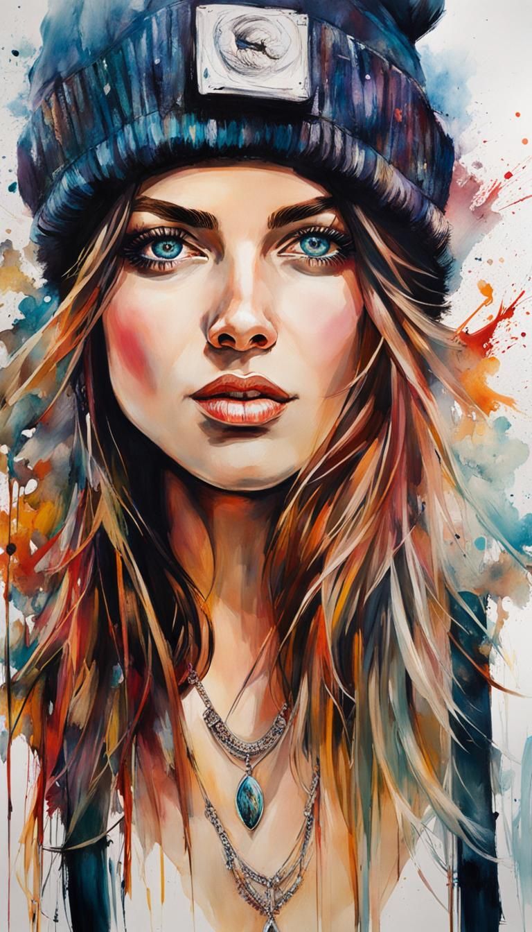 Beanie Hat Season Portrait