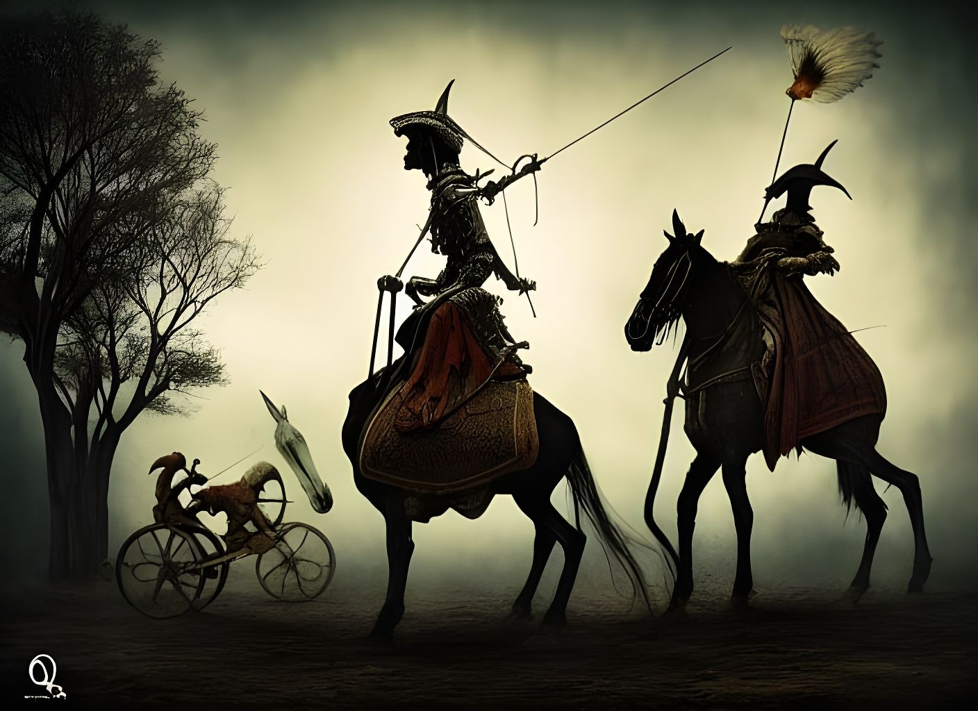 Don Quixote in Paranormalpunk Style