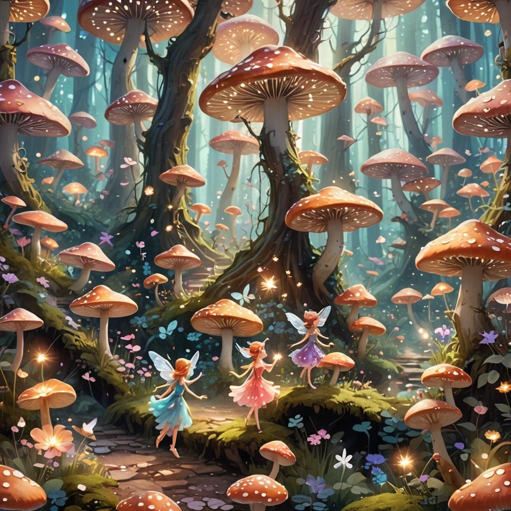 Enchanted Fairy World: A Whimsical Fantasy Landscape