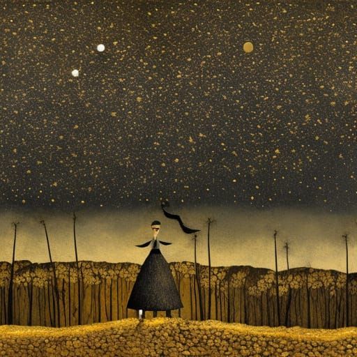 Girls Rock Band in Collage Art Style