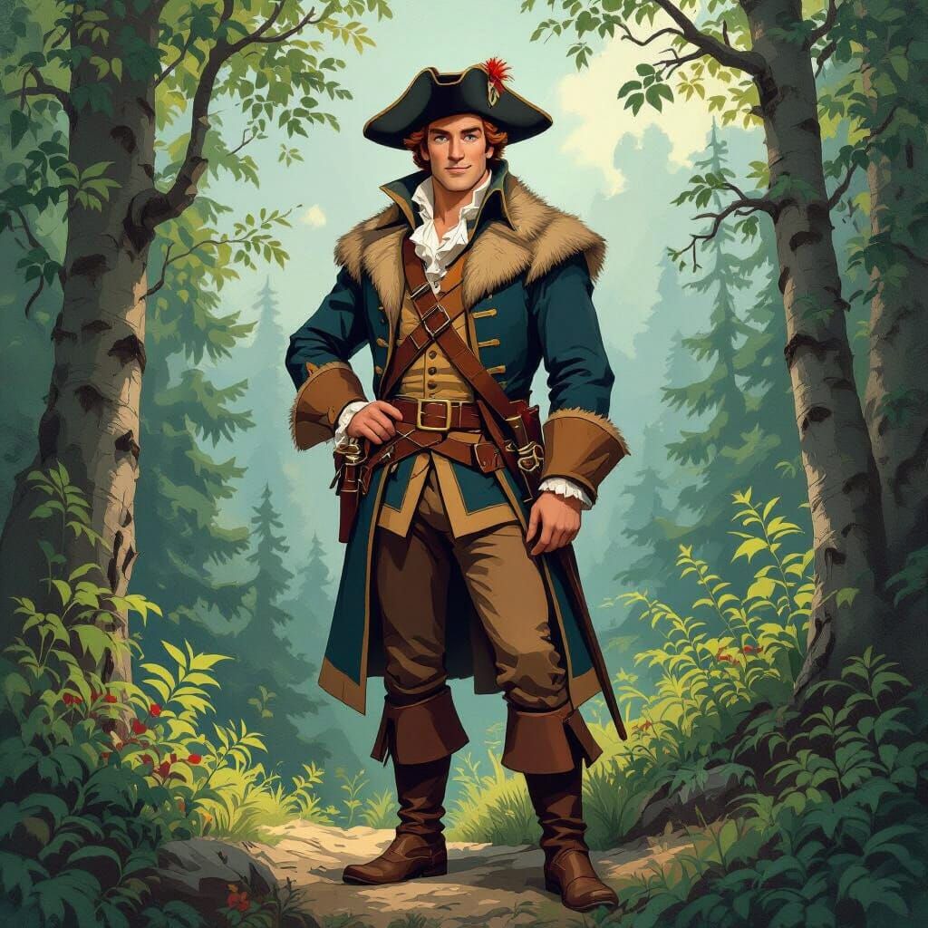 Prince Phillip in Disney Style Amidst Canadian Wilderness