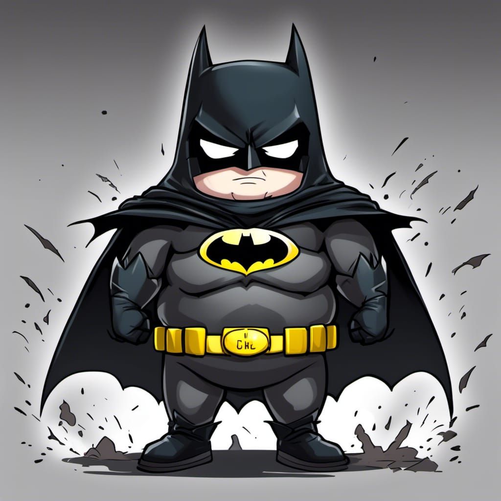 Cartman as Batman in Anime Style