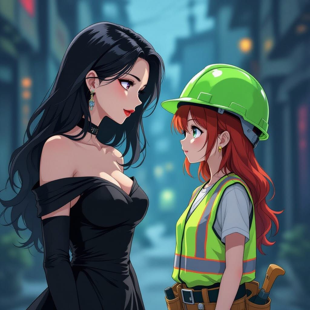 Vampire and Carpenter, Anime-Inspired Visual