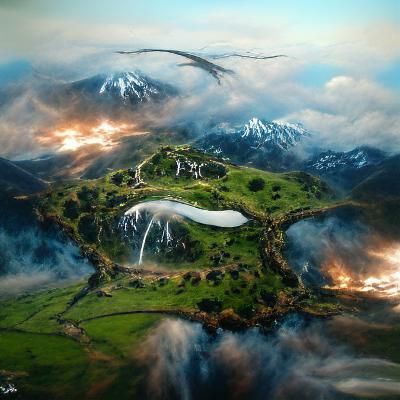 Mystical Fantasy Landscape of Middle Earth