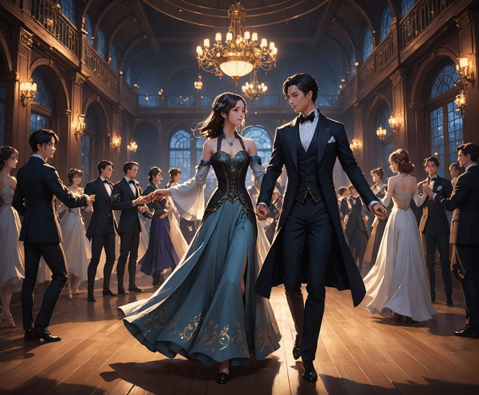 Fantasy Ballroom Dancing at Strixhaven Nighttime Gala