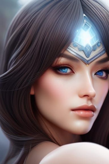 Hyperrealistic Family Selfie as Digital Illustration