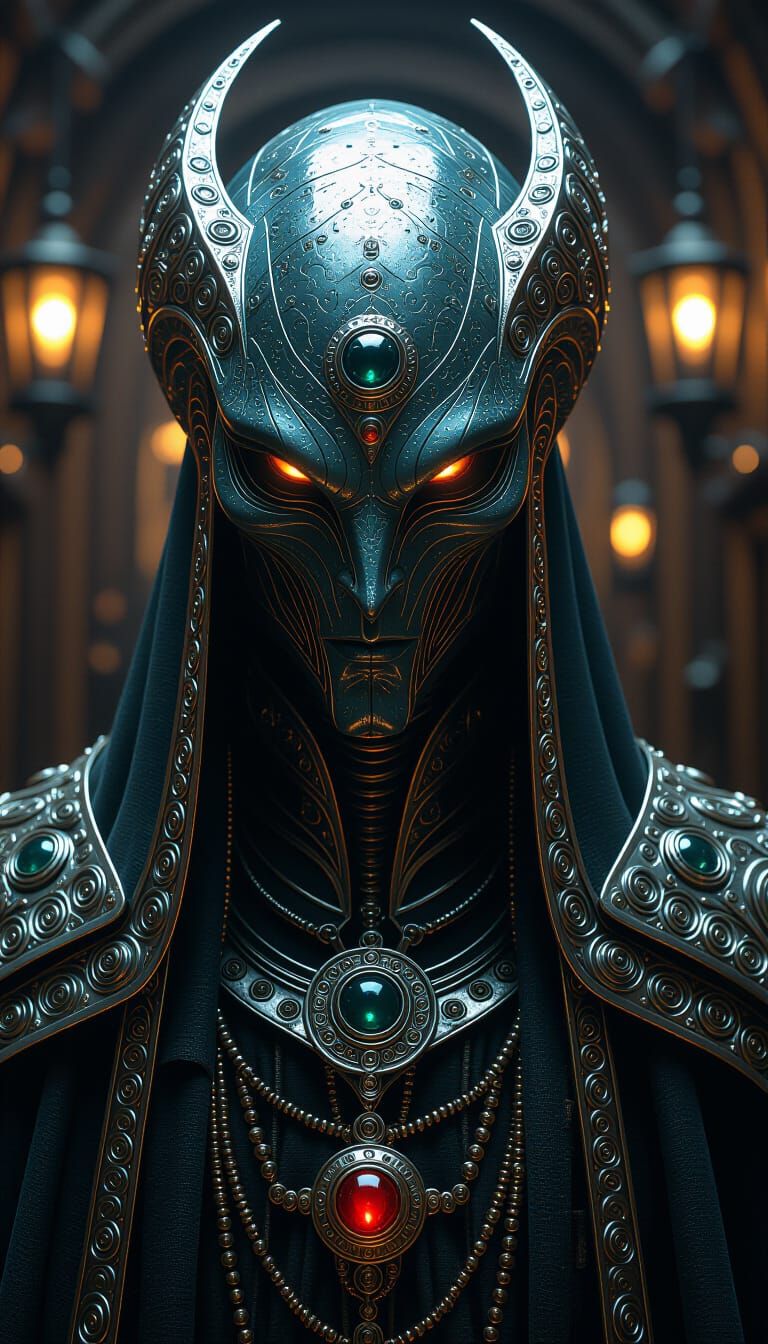 Illithid Mind Flayer King Portrait in Hyper-Realistic Style