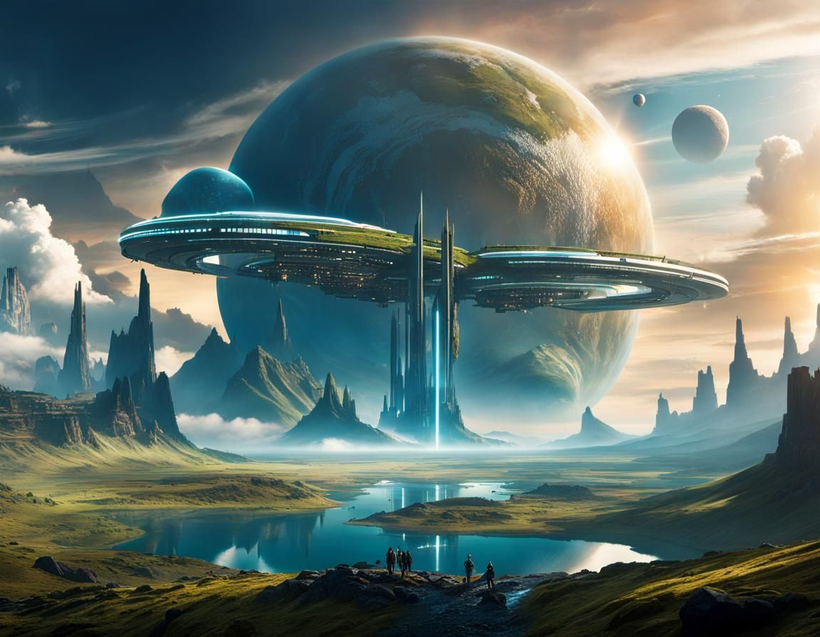 Cinematic Science-Fiction Landscape: A World of Wonder