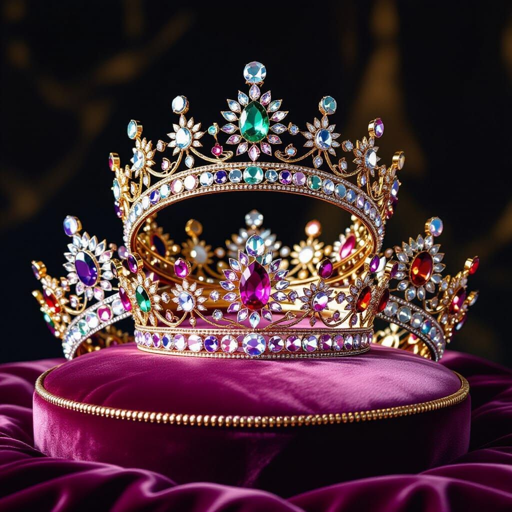 Ornate Crowns and Tiaras with Jewels