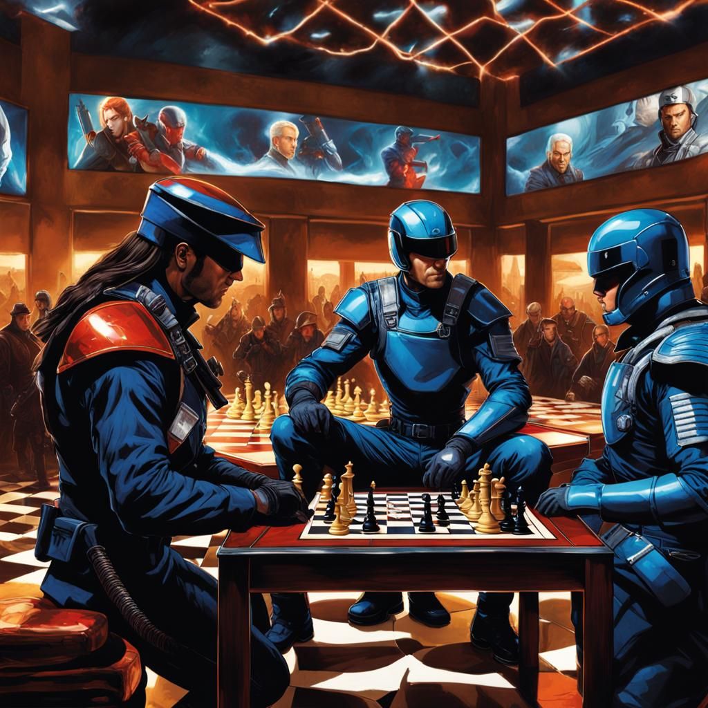 Cobra Commander Playing Chess for Fate of the World