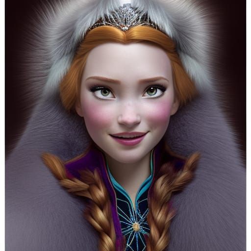 Norwegian Goddess Anna on Silver Throne
