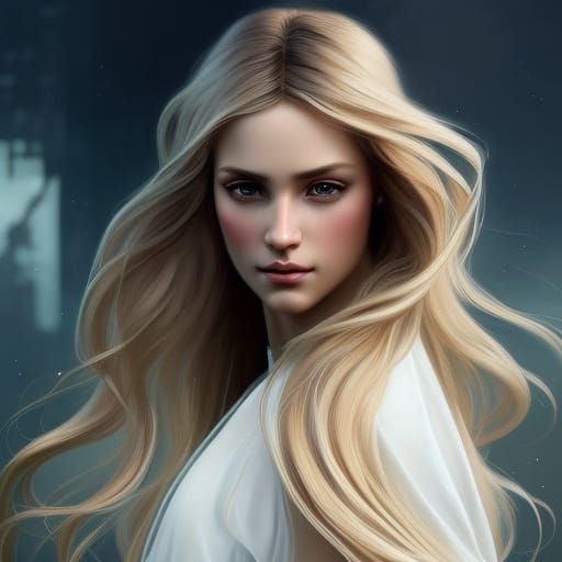 Graceful Princess Portrait in Ethereal Lighting