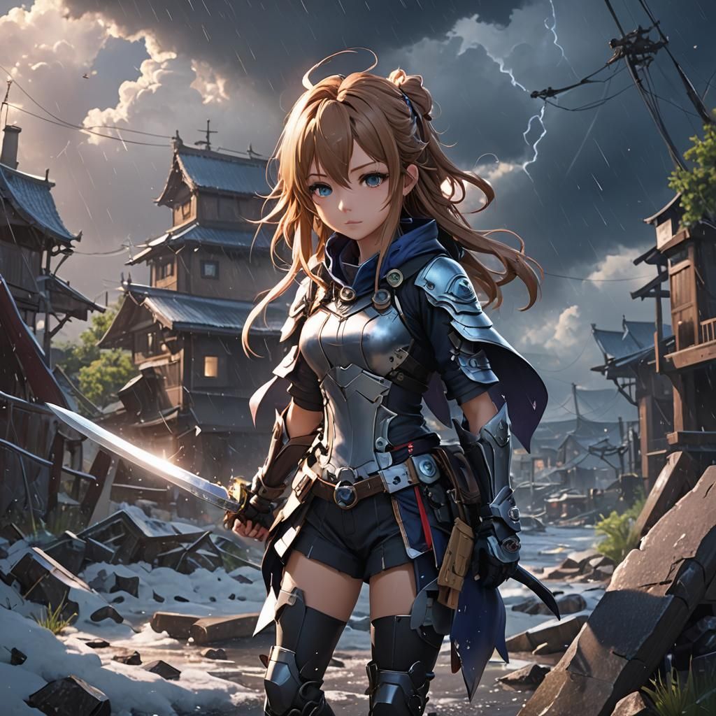 Anime 3D Art: End of Storm in High Detail