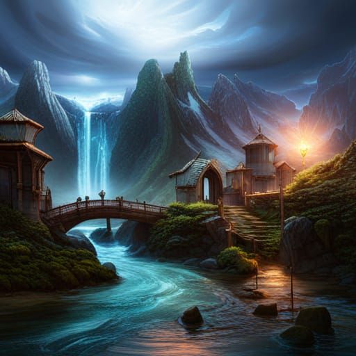 Fantastical Imagination Concept Art in Deep Color