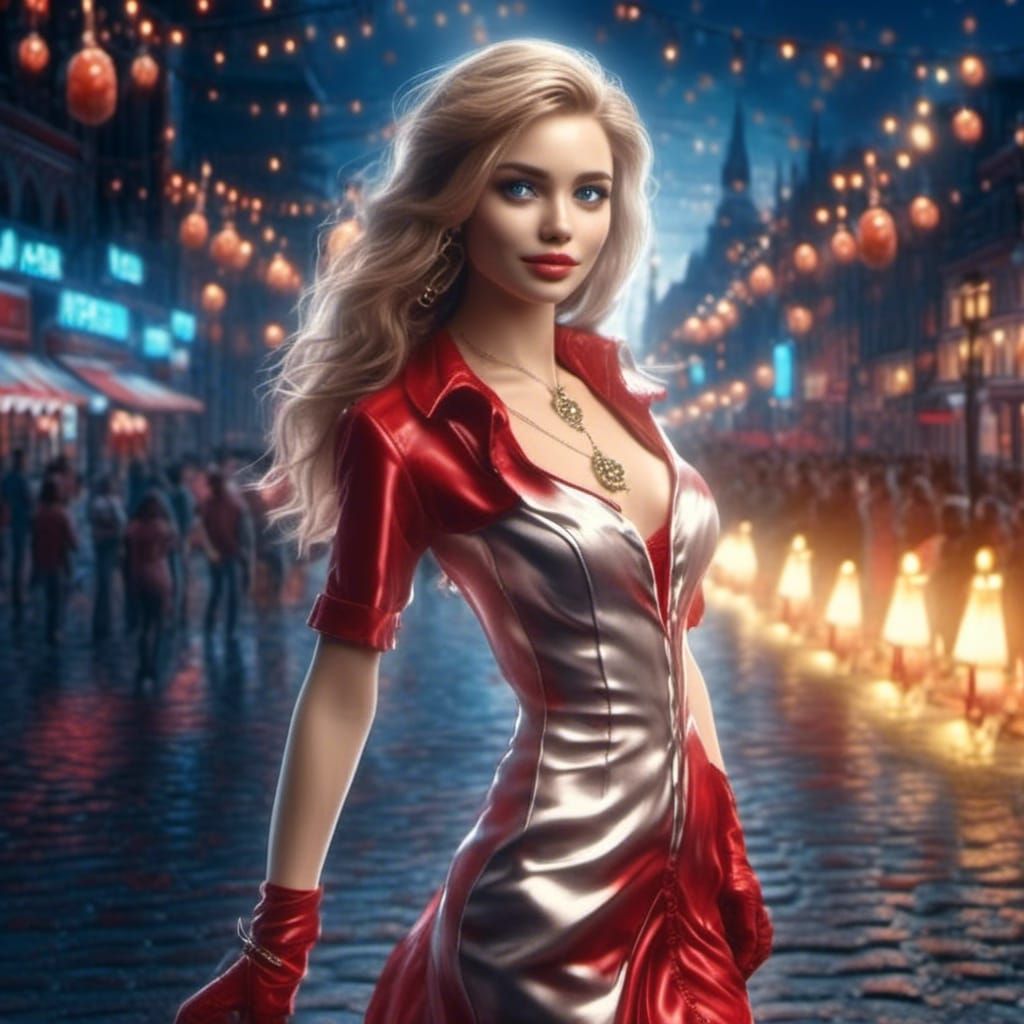 Glamorous Woman on Red Carpet at Awards Ceremony