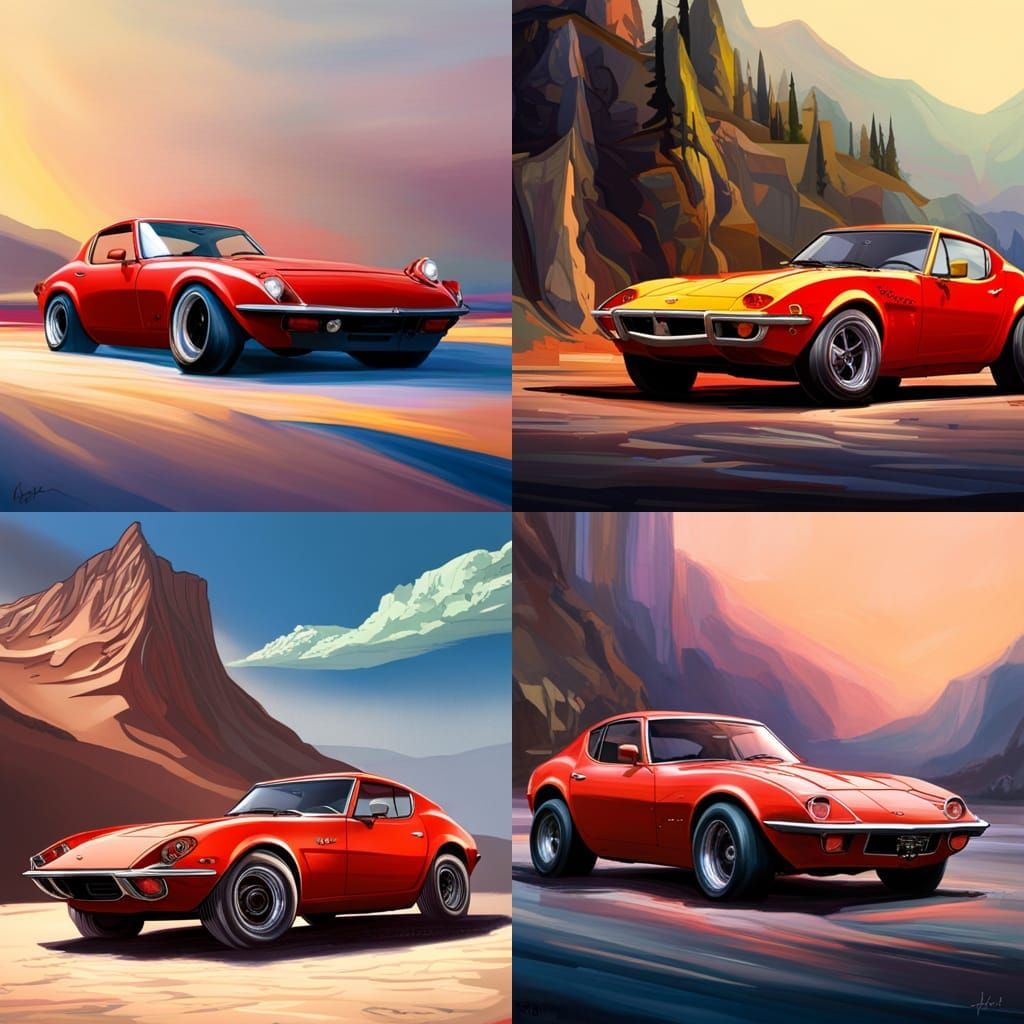 Gladiator Opel GT Demon Car Concept Art